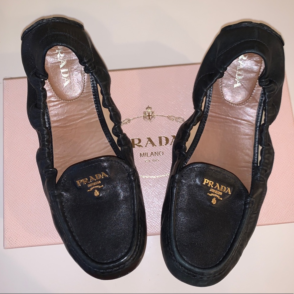 Prada Drivers in Black Size 39.5